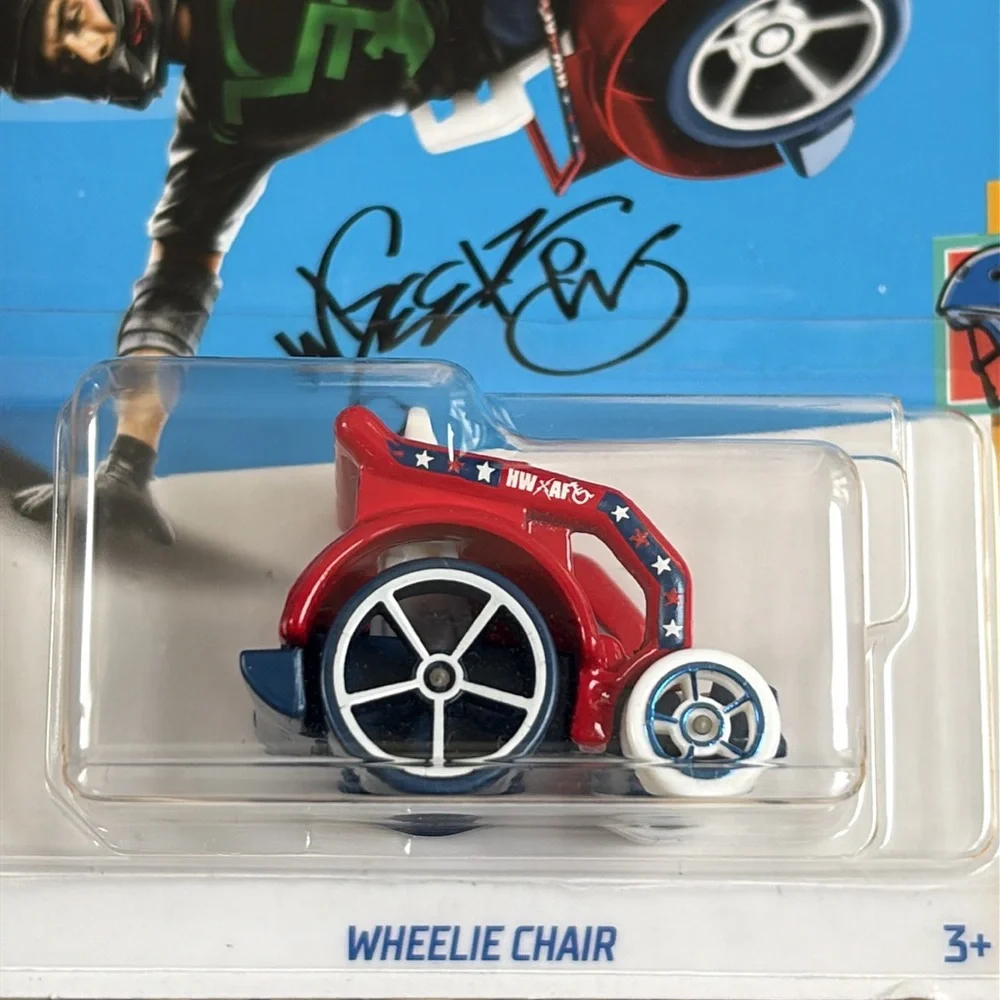 Hot Wheels Red Wheel Chair Vehicle Car 2024 New WheelChair Hotwheels Toy
